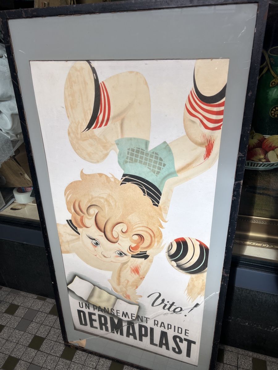 Poster & Bilder: Affiche DERMAPLAST originale - Publicité Vintage ! – Gebraucht aus Genève von Leboucheoreilles 1
