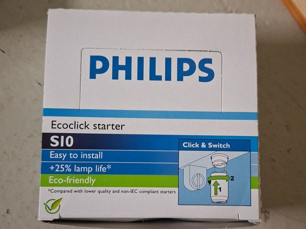 Philips Lampade: Philips Ecoclick starter S10 – Nuovo (secondo la descrizione) da Richigen venduto da viktoria-stiftung