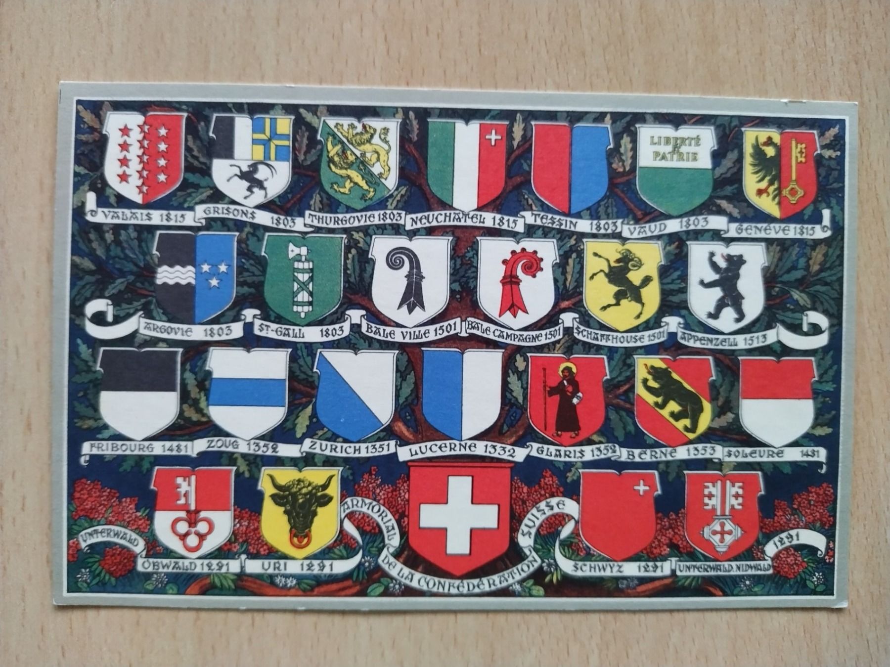 Ansichtskarten: Ansichtskarte / Postkarte Schweizer Wappen – Gebraucht aus Jona von Argus36