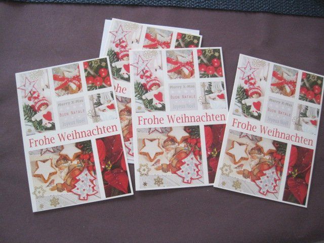 Cartes: 4 gleiche Weihnachtskarten mit Couvert (9) – Neuf avec emballage d'origine à Schachen LU par moepsli5