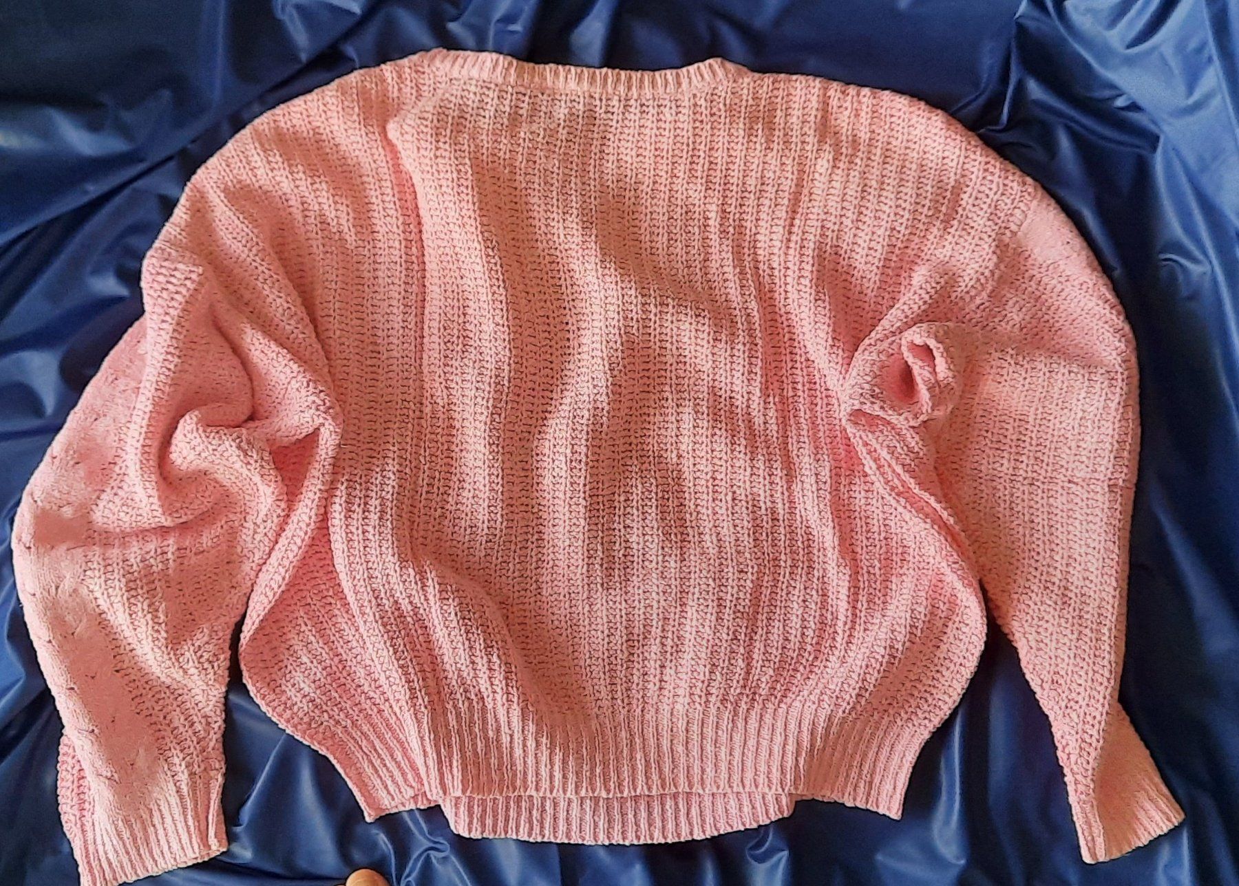 Pullover & Sweatshirts: Strick - Pullover rosa mit Zopfmuster, Baumwolle, M – Gebraucht aus Herrliberg von AlexandraBopp 2