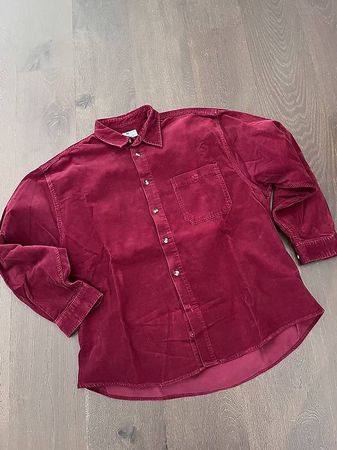 Kordhemd, XL, Rot