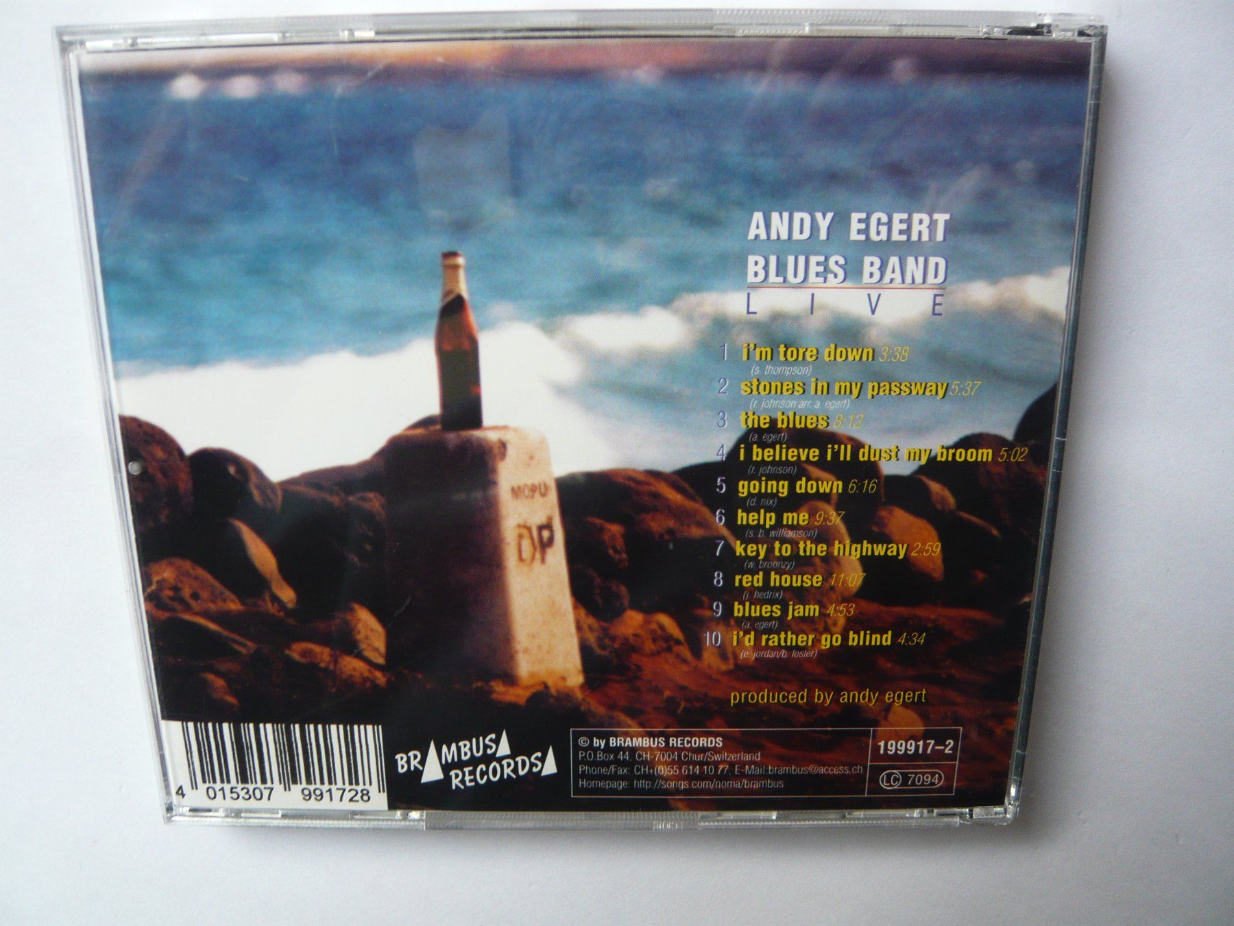 CDs: ANDY EGERT BLUES BAND LIVE – Gebraucht aus Winterthur von Cajun 1