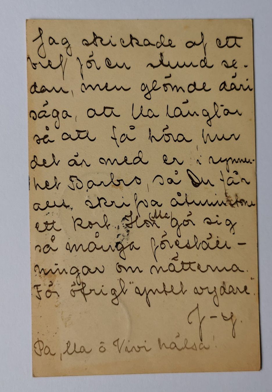 Alle Briefmarken: Postkarte-Schweden 1910 – Gebraucht aus Aadorf von Chnorli-Furz 1