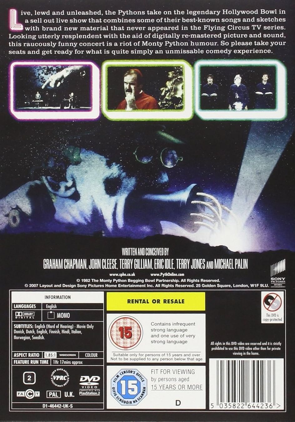Tutti i DVDs: Monty Python Live At The Hollywood Bowl (DVD) 1982 – Usato da Schmitten FR venduto da Frank_Anders_S48 1