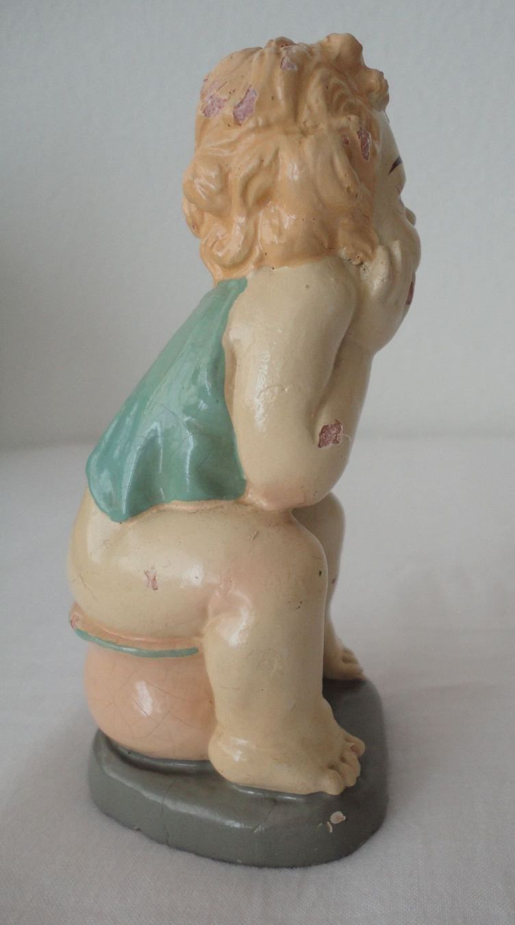 Figuren: Keramik-Figur Kleinkind auf "Töpfchen" – Gebraucht aus zürich von parts5060 2