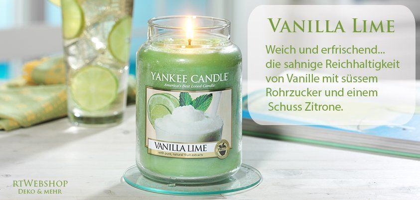 Yankee Candle Candele: Yankee Candle Vanilla Lime Melt Cup – Nuovo e nell'imballaggio originale da Langwiesen venduto da rtWebshop 1