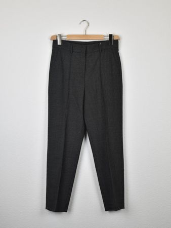 Akris Punto Stoffhose, Gr.36, schwarz gepunktet