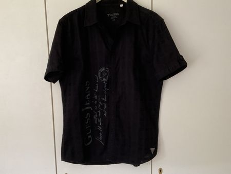 Guess - Hemd kurzarm, schwarz Gr. L