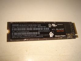 1 stück 500gb m.2 nvme ssd. WD Black SN750. Siehe Details.