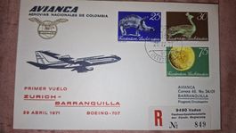 Swissair Zürich - Barranquilla 29.04.1971