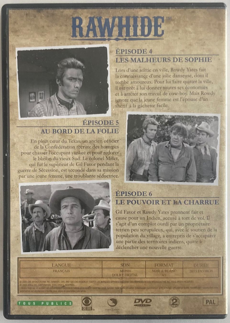 Tutti i DVDs: CLINT EASTWOOD - RAWHIDE N°2 – Usato da Poliez-Pittet venduto da Newtown-Records 2