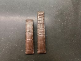 Neues TAG Heuer Alligator-Lederarmband in Braun 20/18mm