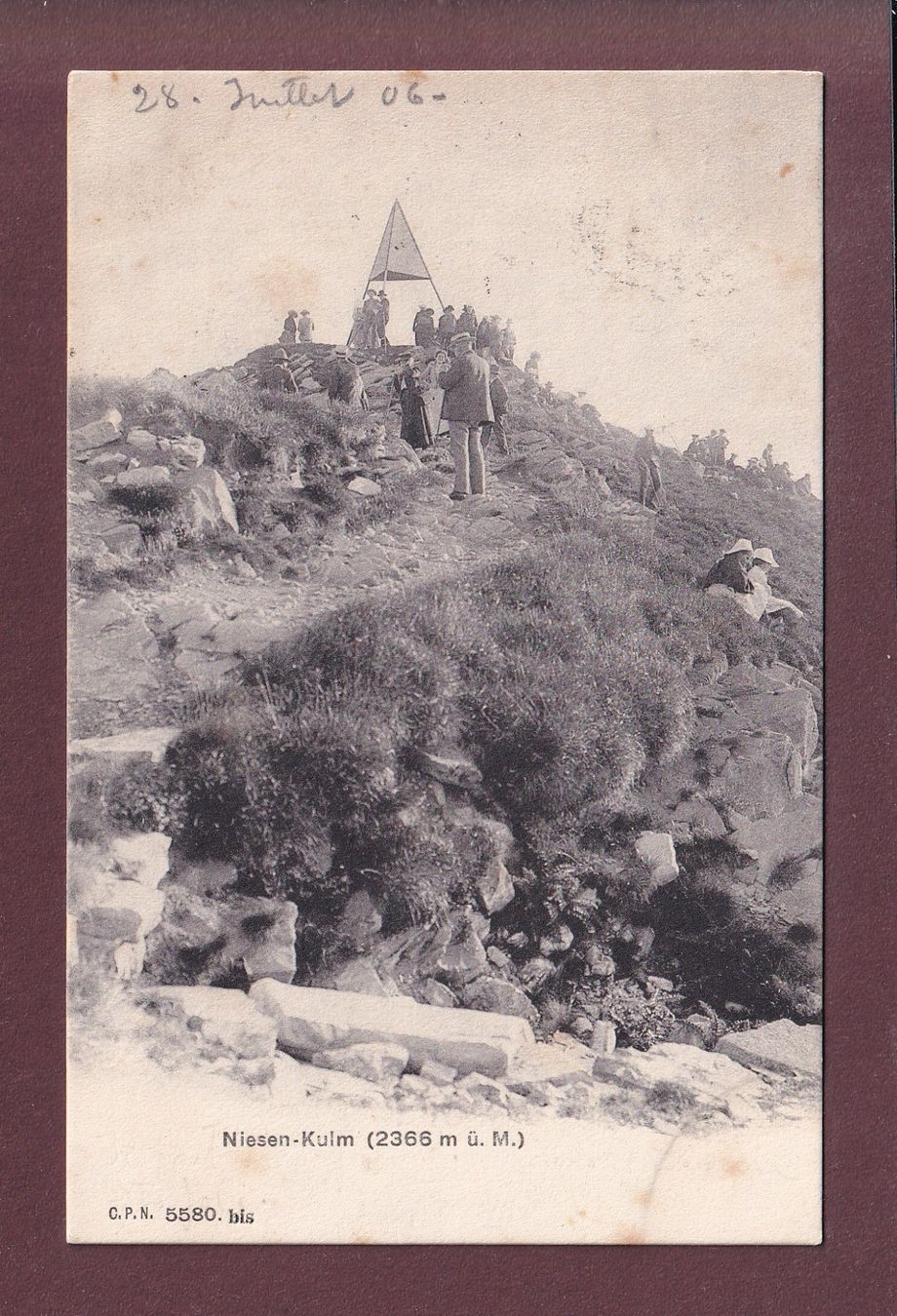 Cartoline postali: NIESEN-KULM - 1906 CPN – Usato da Pully venduto da nicecards