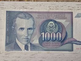 1000 dinara 1991