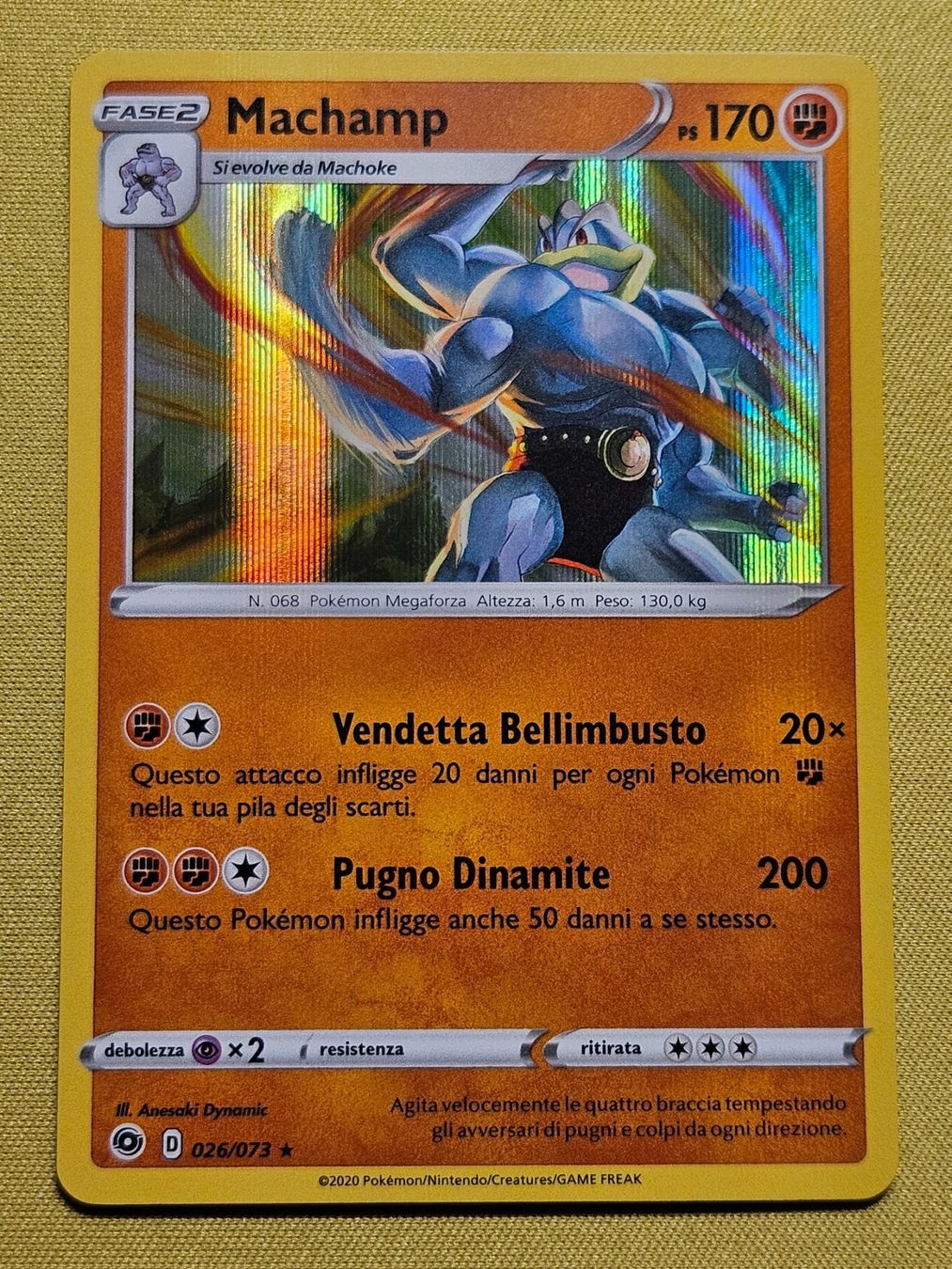 Pokémon Carte collezionabili: Champion's Path - Machamp 026/073 IT – Usato da Bellinzona venduto da Pokemarco