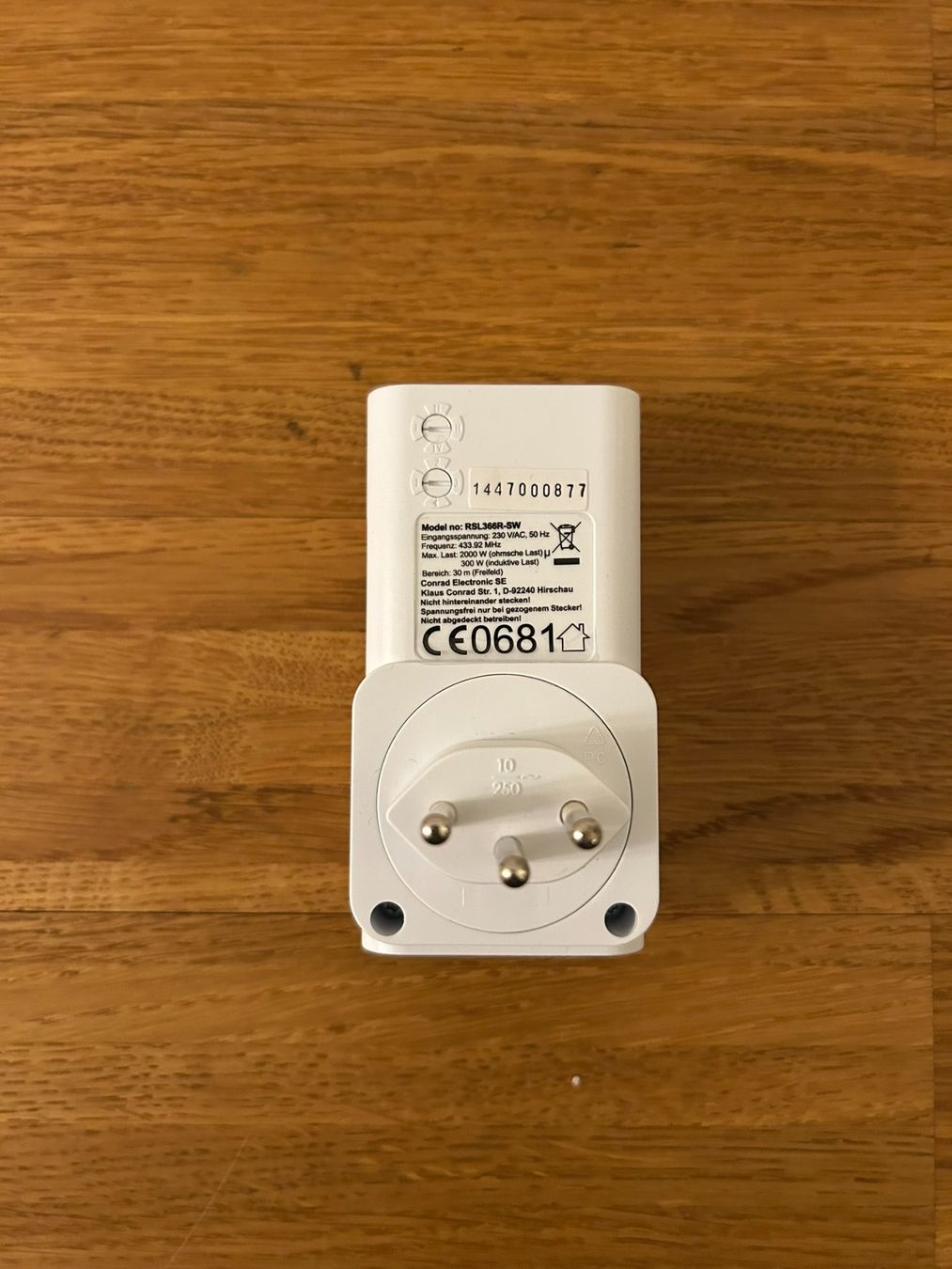 Stecker: Funksteckdose 433MHz CH (Reichweite ca. 30m) – Gebraucht aus Küsnacht ZH von filo_fila8700 5