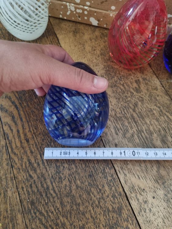 Presse-papiers en verre - hologramme lumineux - motif chevaux nuages papillons - Label Emmaüs