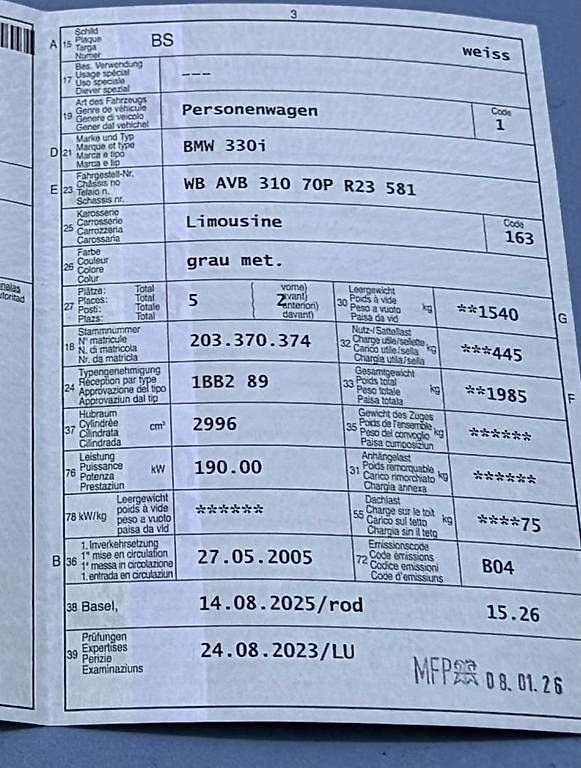 Automobili: BMW 330i E90 ab MFK – Usato da Bettingen venduto da Jonavs_ 4