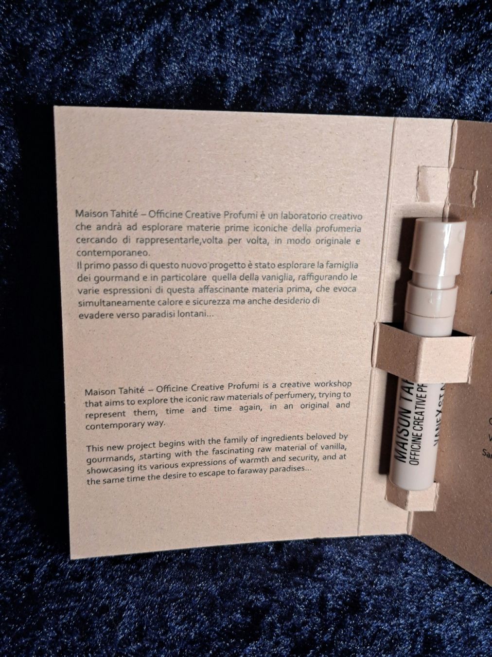 Parfum & Eau de Toilette: Parfüm Muster VaneXstasy Maison Tahité – Neu und originalverpackt aus Richterswil von Viorella 1