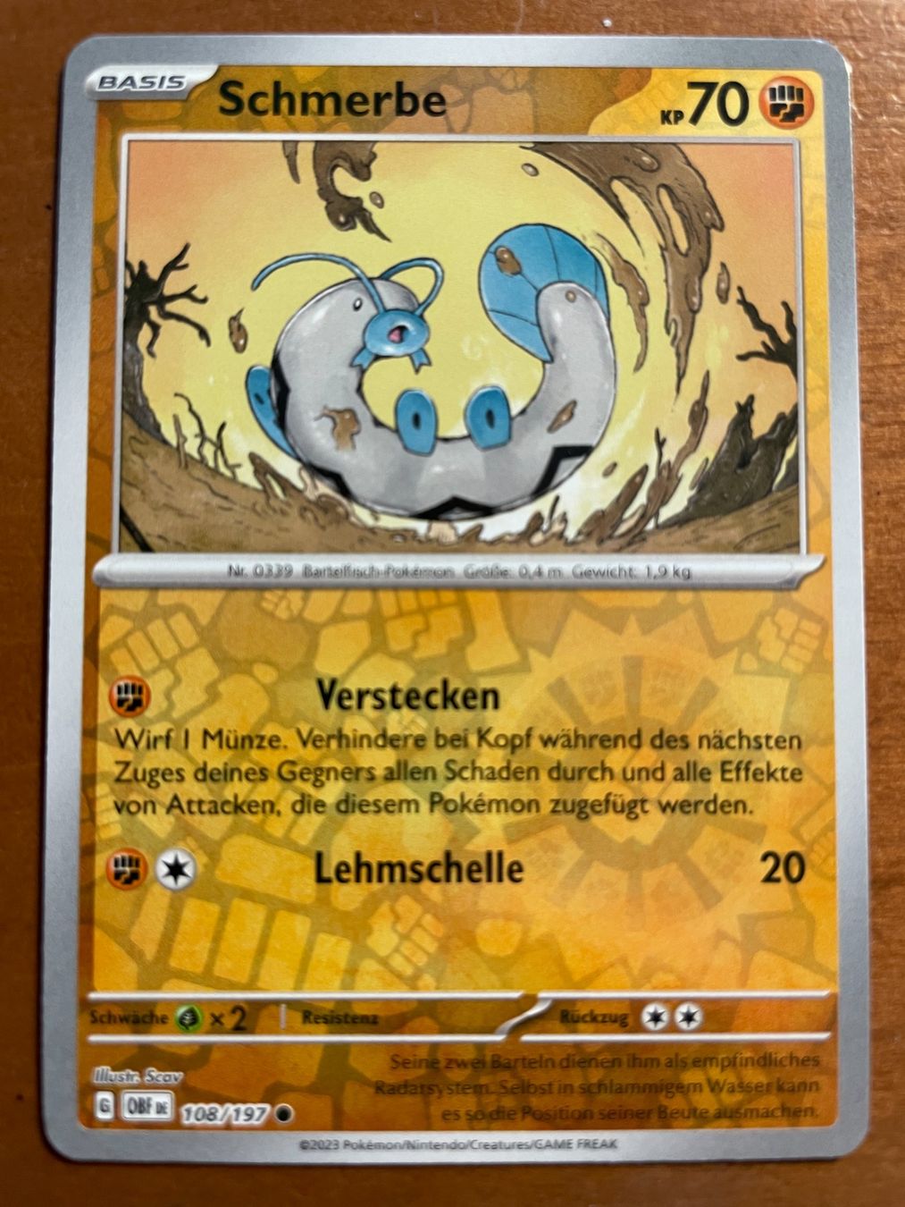 Pokémon Carte collezionabili: Pokemon Schmerbe Reverse (Versand gratis) – Nuovo (secondo la descrizione) da Chur venduto da Angerson