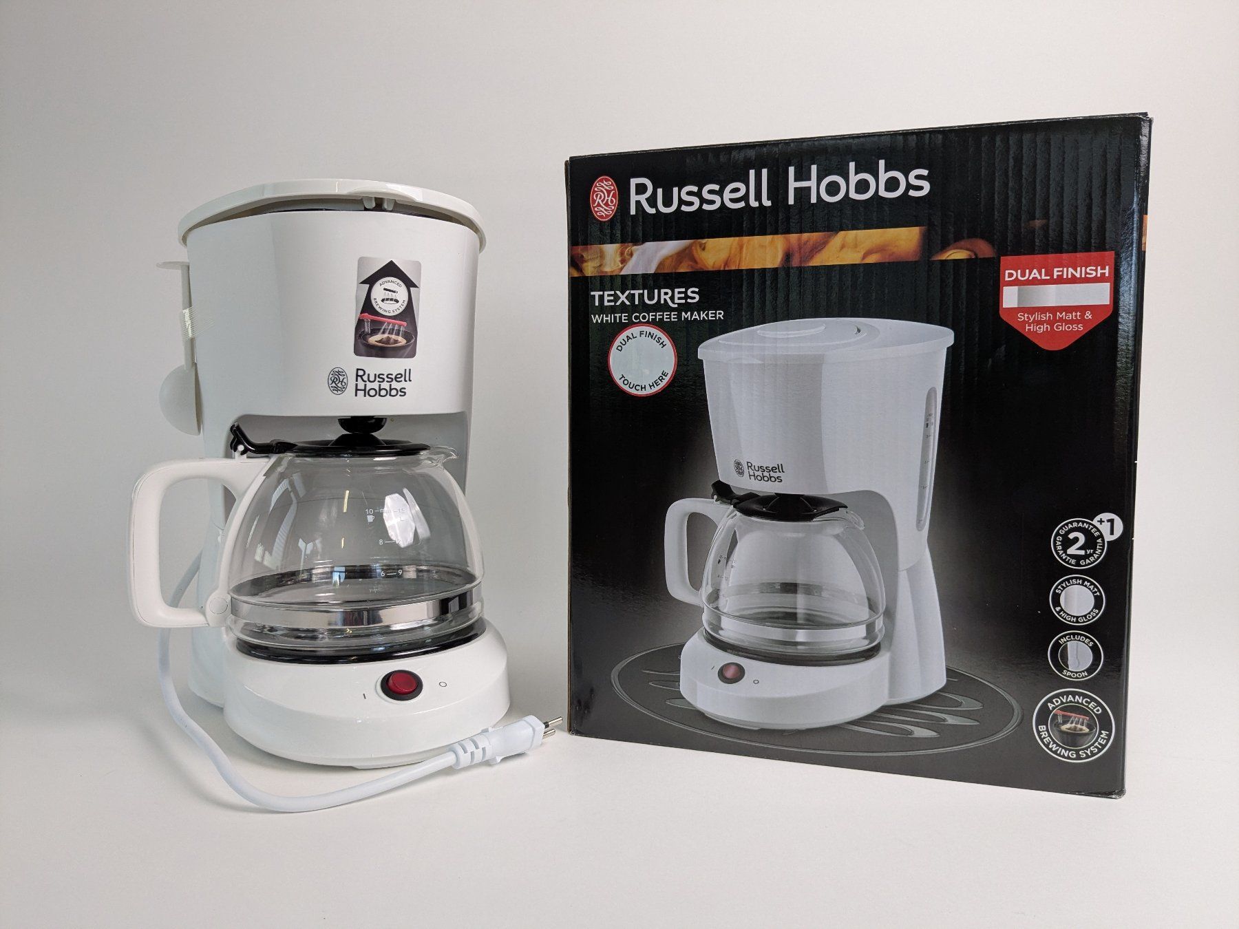 Russell Hobbs Macchine per caffè & Macchine per espresso: RUSSELL HOBBS Textures Filterkaffe-Maschine – Nuovo (secondo la descrizione) da Dintikon venduto da Restwert_Dintikon