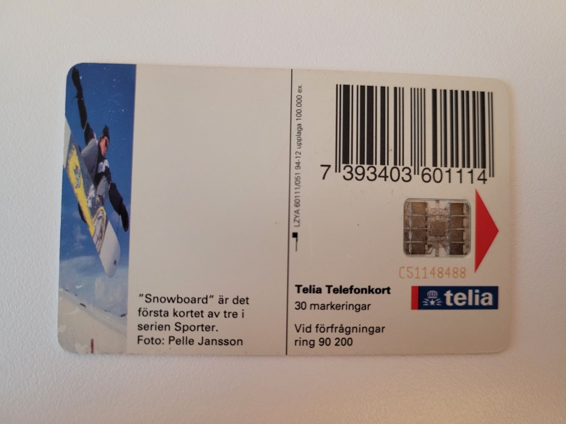 Schede telefoniche: Telefonkarte Schweden – Usato da Inwil venduto da Flower2325 1