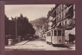 MONTREUX - La Rouvenaz - Tram - 1919