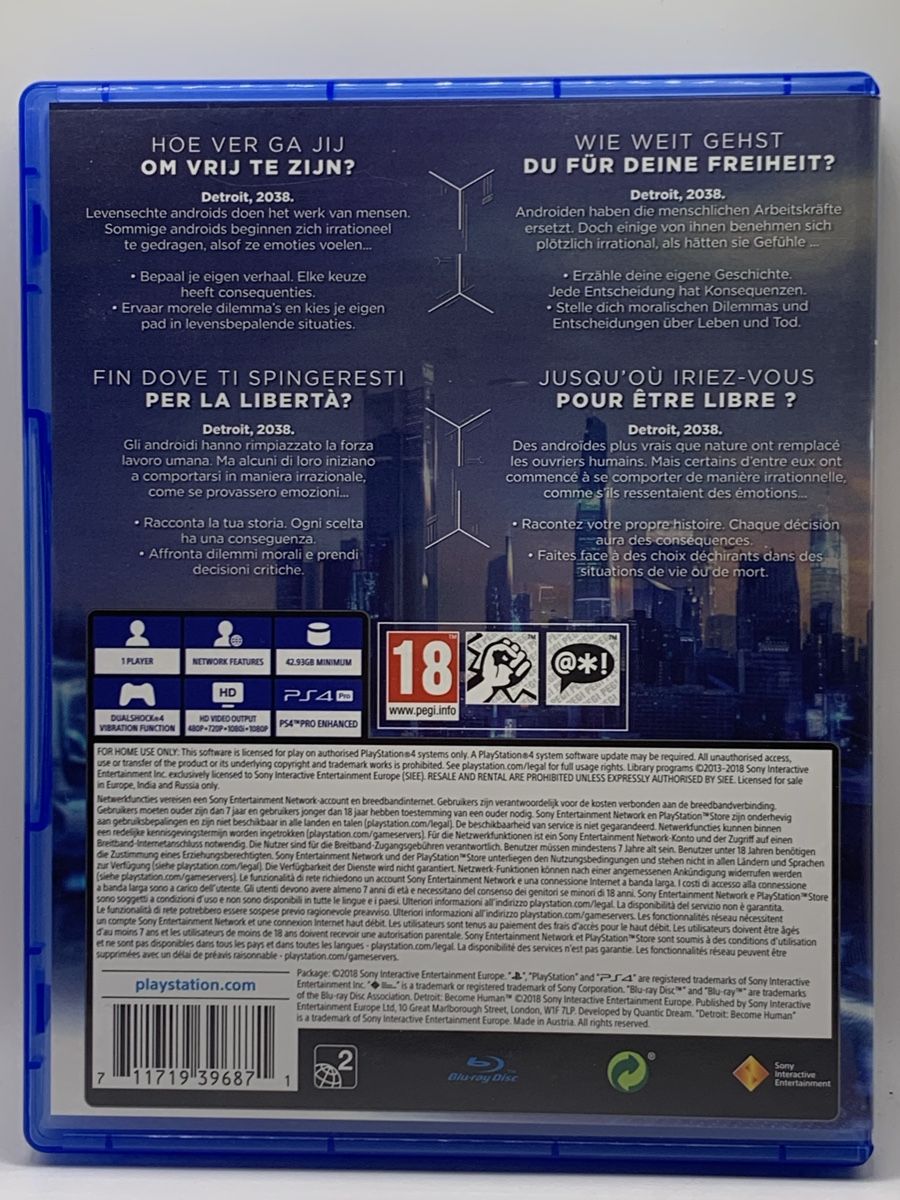 Sony Spiele: Detroit Become Human - PS4 – Gebraucht aus Ostermundigen von RG-Collector 1
