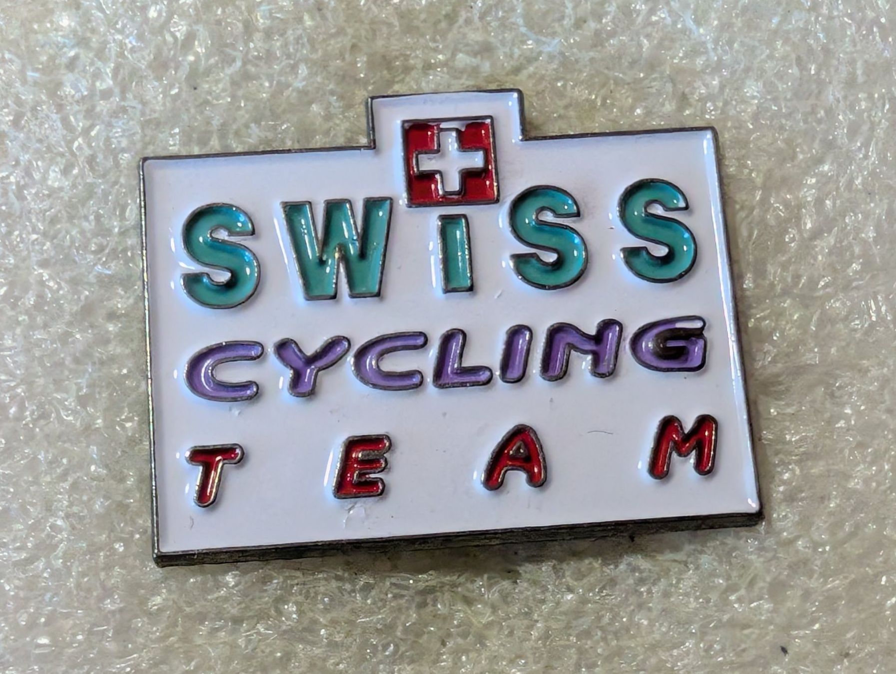 Placchette & Badge: Ansteckpin 184: Swiss Cycling Team – Usato da Oppligen venduto da Pin-Fall-Shop