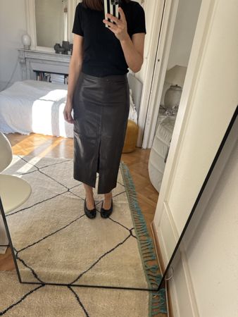 Jupe Zara en simili cuir , taille M