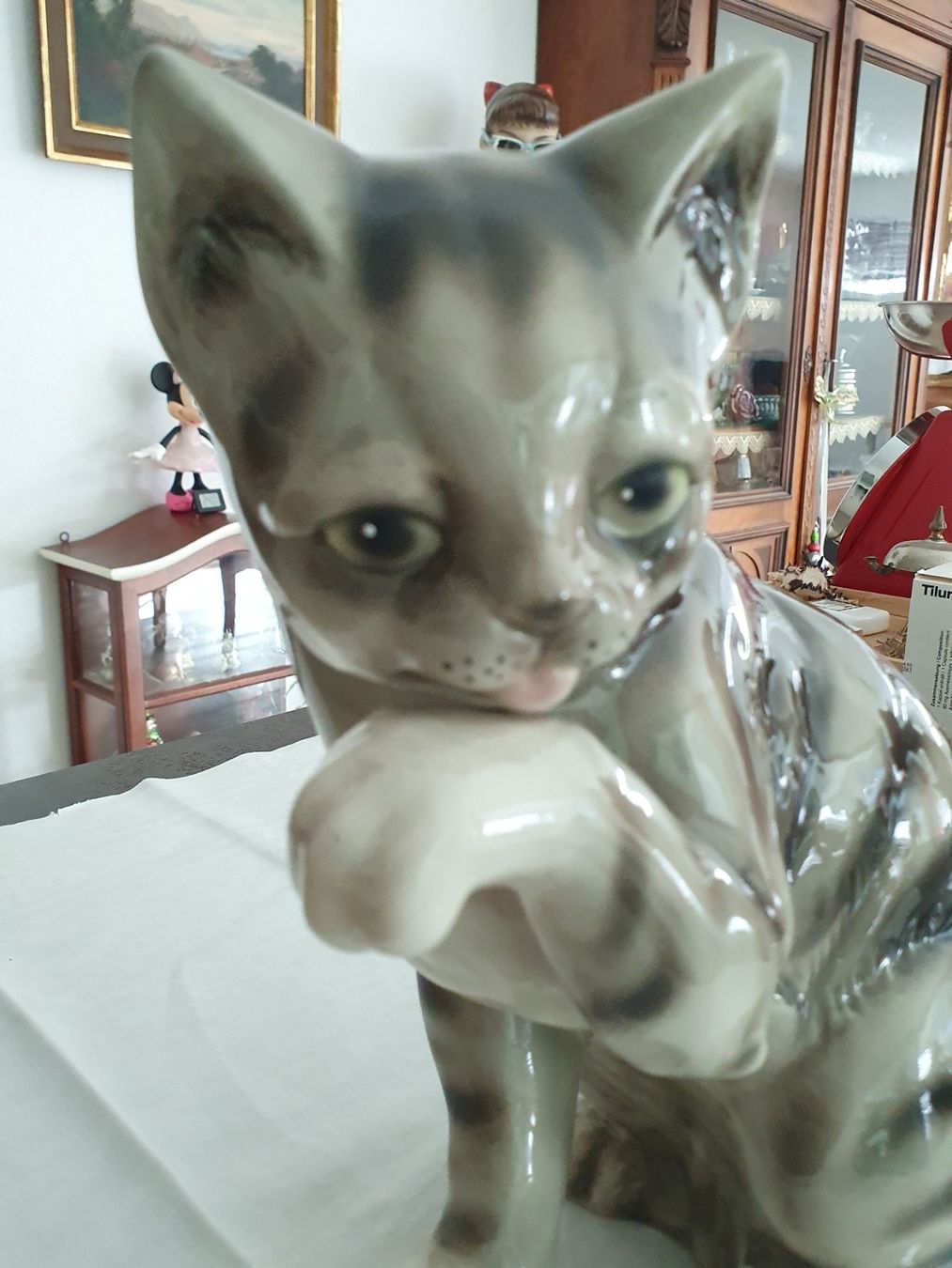 Statuette: Goebel Katze aus Porzellan – Usato da Reinach venduto da 3Guggerli 3