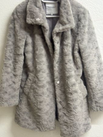 Wintermantel Kunstfell warm und weich, Grösse XS