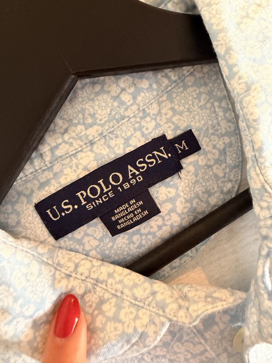 US Polo Magliette Polo: Herren Polohemd mit Blumenmuster – Usato da Zürich venduto da huegliariane 1
