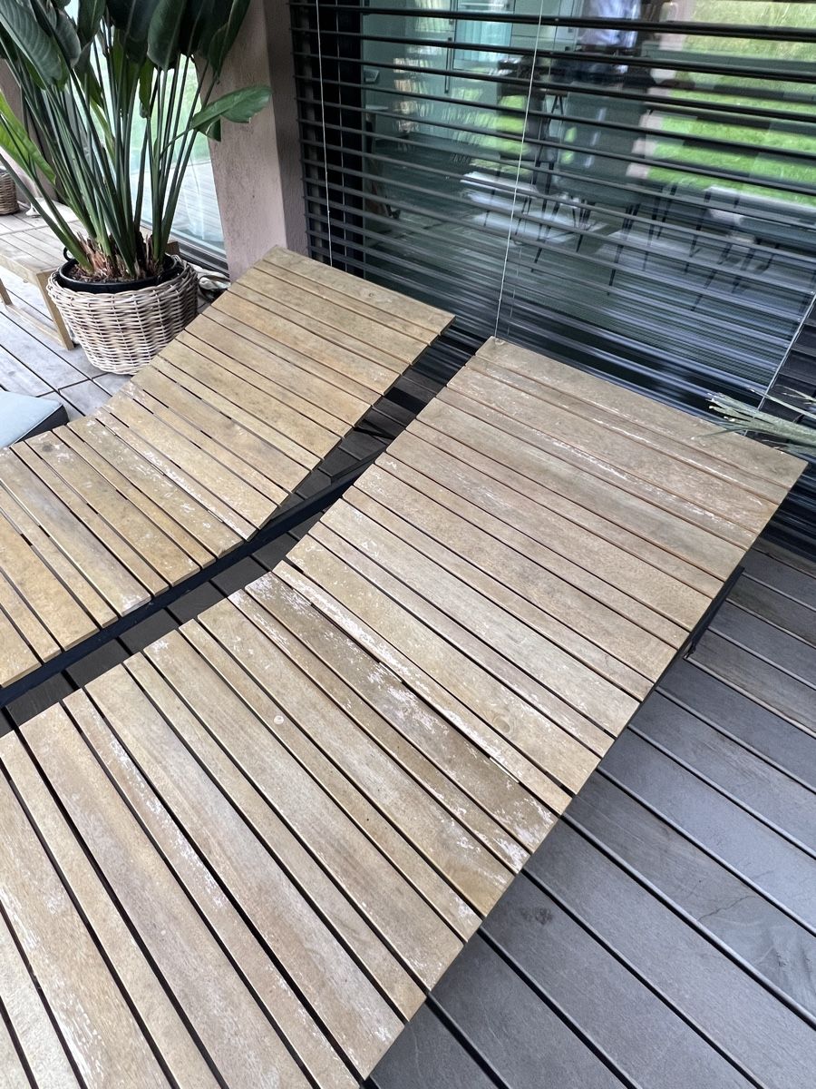 Sedie a sdraio: 2er Set Liegestühle Holz/Metal – Usato da Horgen venduto da laurakm 1