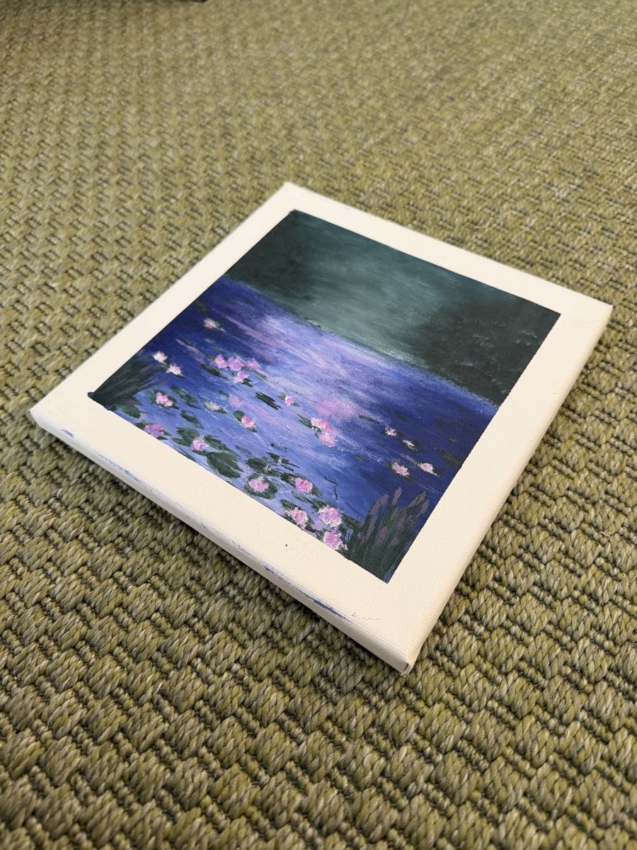 Dipinti: self painted canvas inspired by a piece Claude Monet – Usato da Dietlikon venduto da eeclaire 1