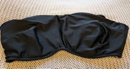 Bandeau-BH schwarz mit Bügel von Castaluna D 85, ungetragen