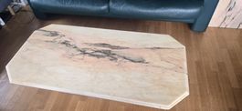 Vintage Couchtisch aus Rosa Portogallo Marmor – massiv – 130