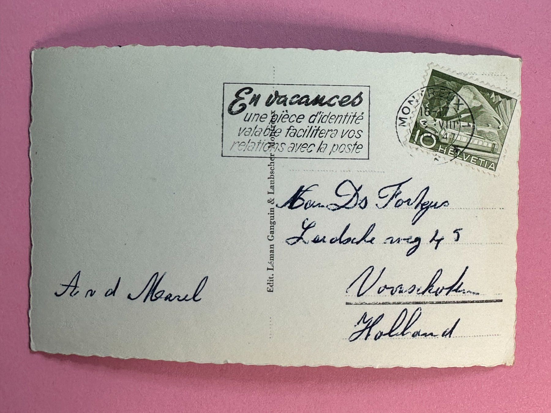 Cartoline postali: Montreux - vue générale – Usato da Steg VS venduto da _vinci_ 1