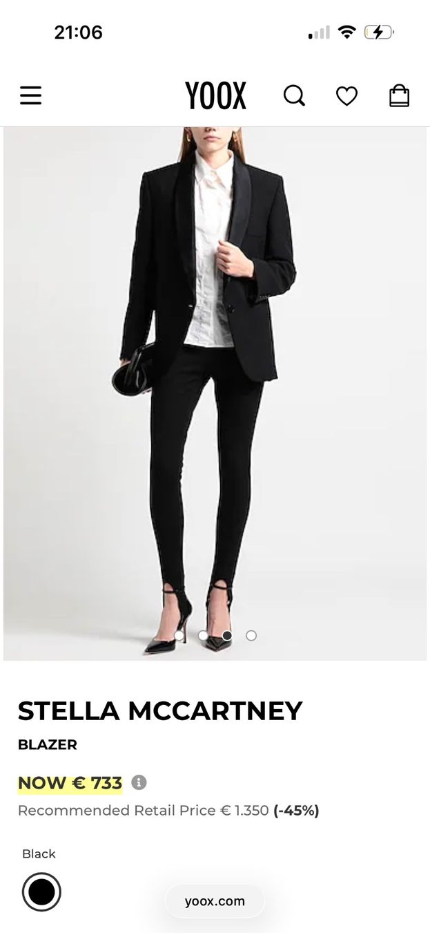 Stella McCartney Giacche: Stella McCartney Satin Lapel Blazer Size 40 IT – Usato da Herrliberg venduto da tylerdurden 6
