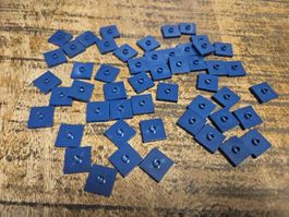 lego 87580 lot de 50 pièces Dark Blue Plate, Modified 2 x 2