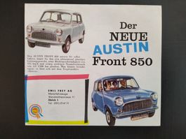 Original CH- Prospekt AUSTIN Mini 850 Front 1959 oder 1960