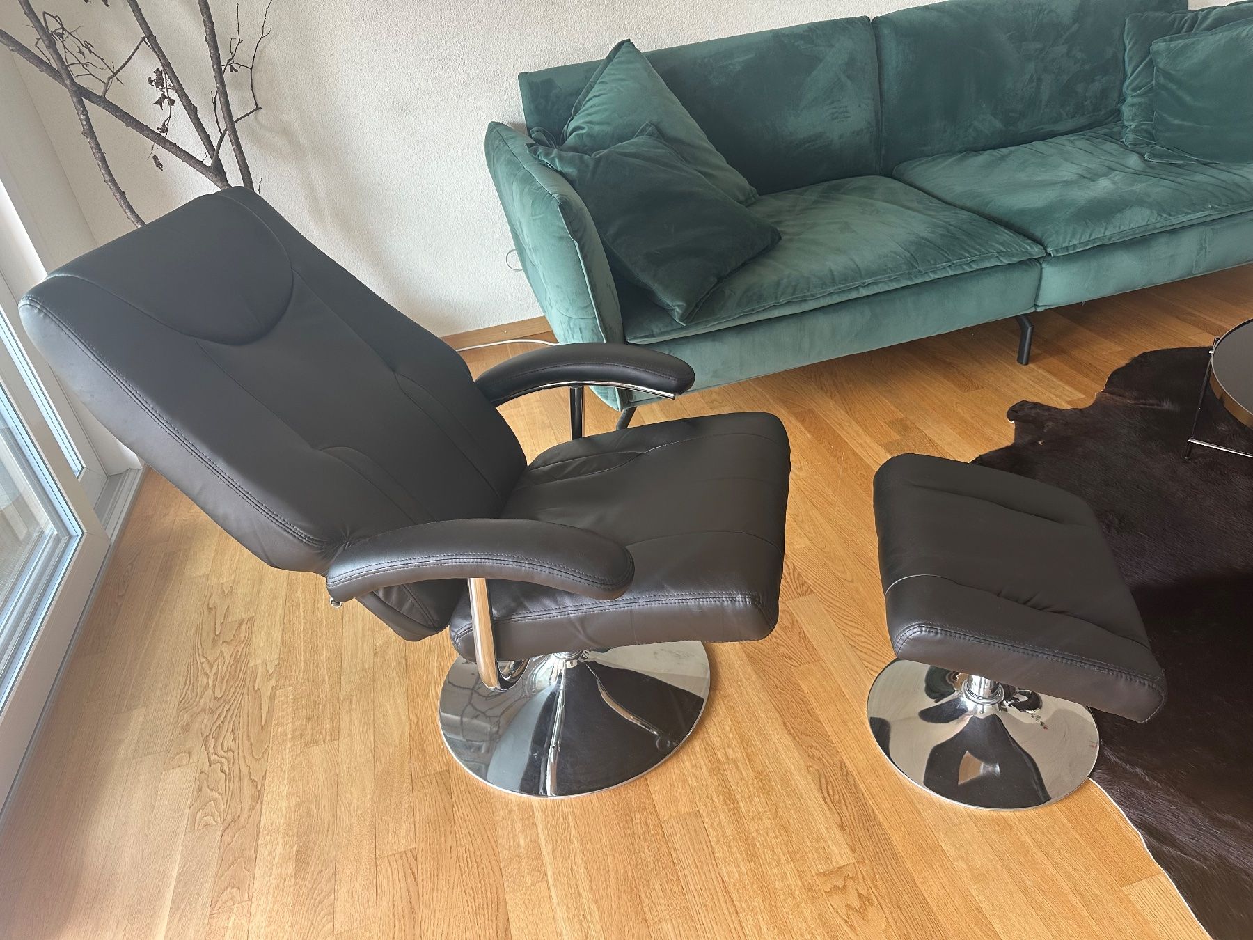 Poltrone: Relax Sessel aus Kunstleder inkl. Hocker – Usato da Rudolfstetten venduto da dia_gtq2