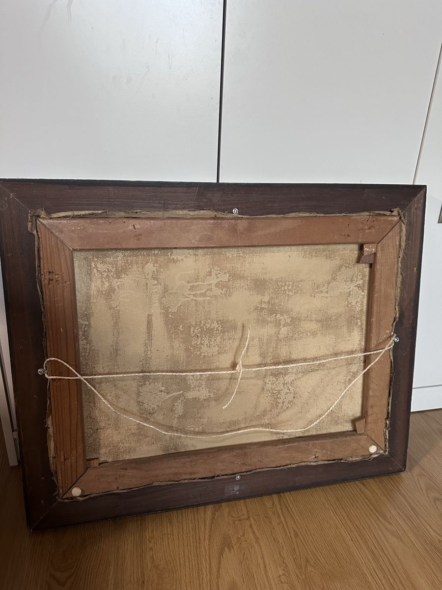 Dipinti: Gemälde von G. Weber, 1946, Schweizer Alpenlandschaft – Usato da Münsingen venduto da Secondhand89 3