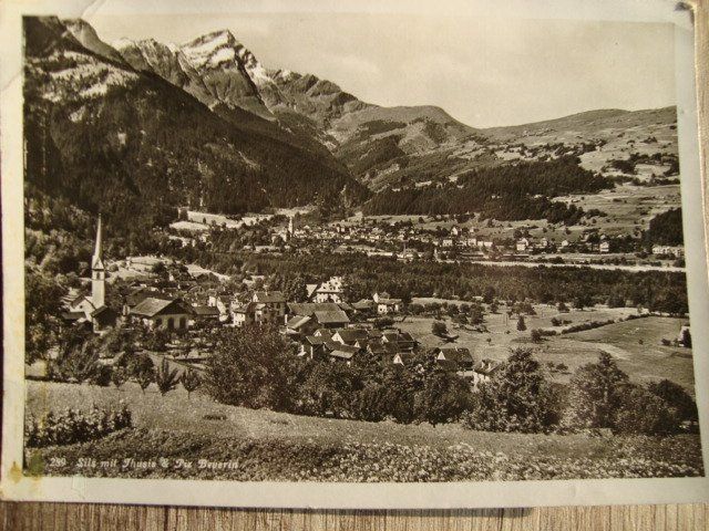Cartoline postali: 289 Sils mit Thusis & Piz Beverin. Postkarte – Usato da Thun venduto da Gaad1961