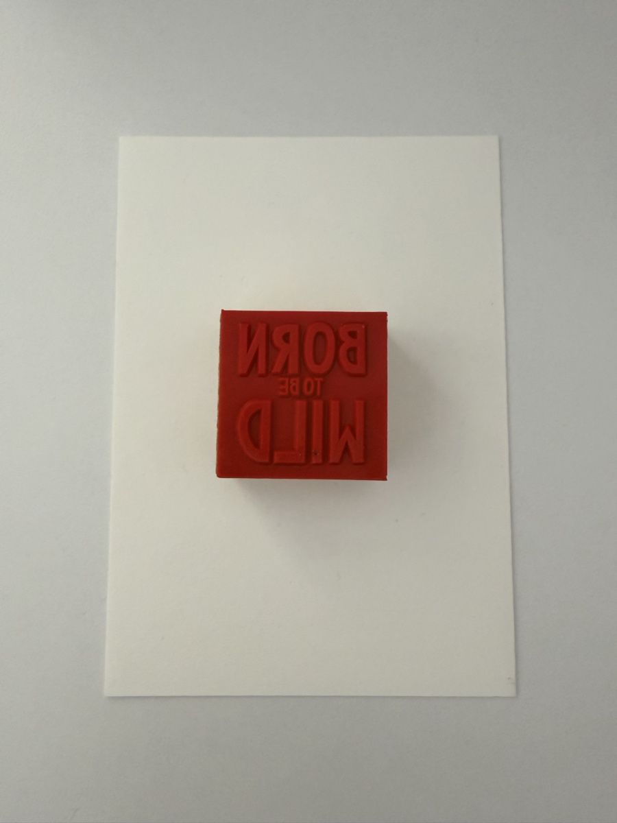 Stempel: Rubber Stamp "Born To Be Wild" New – Neu (gemäss Beschreibung) aus Thun von dar_fz6y 1