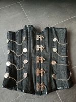 korsage schwarz gothik, steampunk, mittelalter