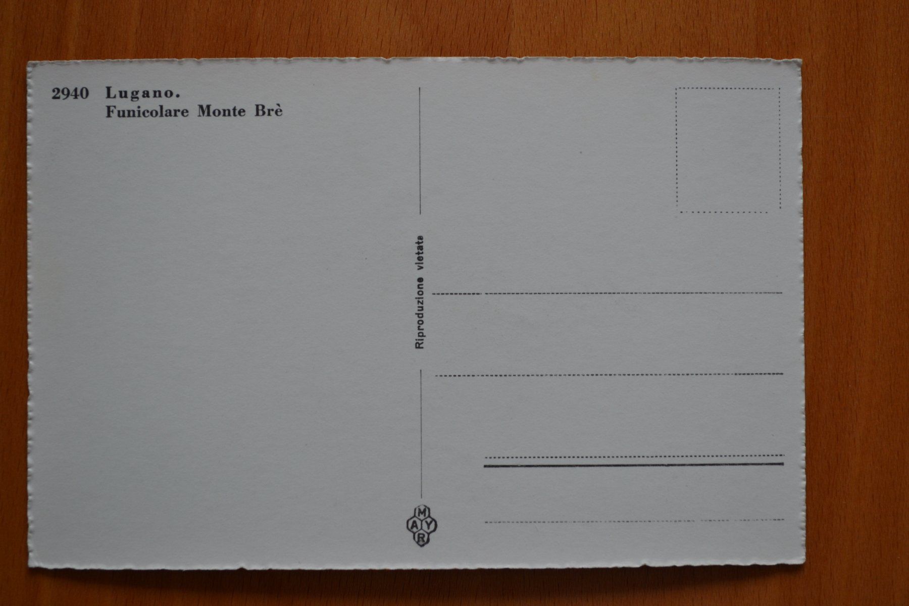 Cartoline postali: AK Lugano Funicolare Monte Brè – Usato da Beinwil am See venduto da kajak55 1