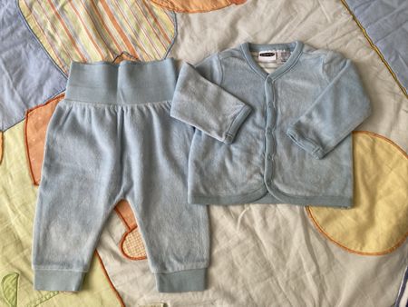 Ensemble für Baby 62 68 blau, warm