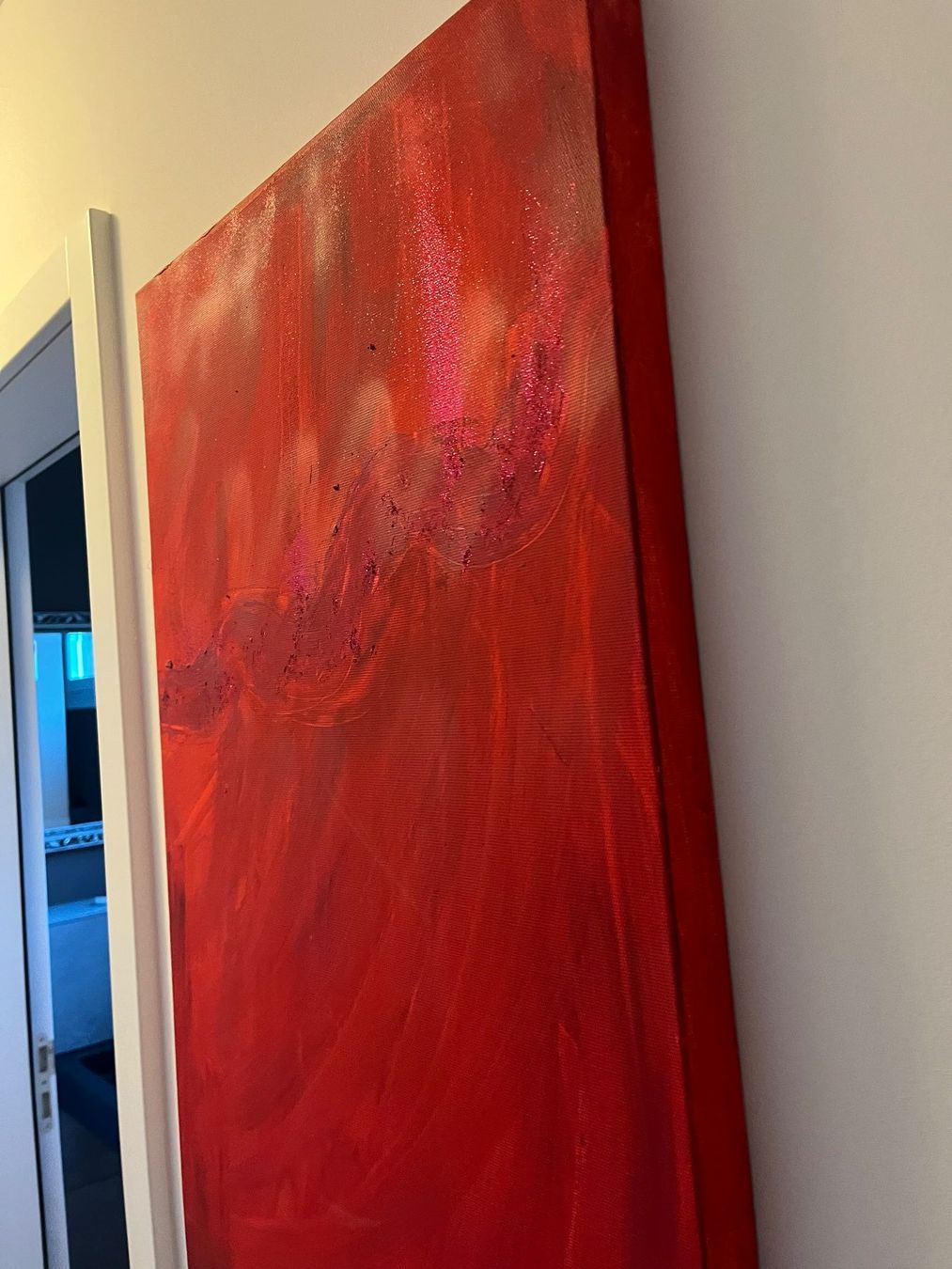 Poster & Bilder: Rotes Bild mit wenig Glitzer – Gebraucht aus Oberrohrdorf von Anuschka5